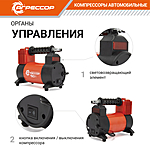 Компрессор автомобильный Агрессор AGR-50 сумка