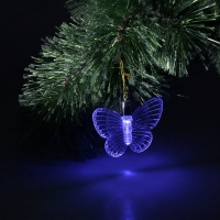Подвеска световая "Бабочка", 8,5 см, 1 LED, RGB