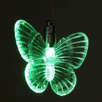 Подвеска световая "Бабочка", 8,5 см, 1 LED, RGB