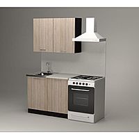 Кухонный гарнитур «Светлана мини», 1000×1570 мм, цвет ясень шимо светлый/венге