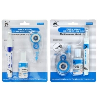 Корректор-лента 6м*5мм+корректор 18мл+корр-карандаш 7мл ZHEN XUAN метал након на основе раств