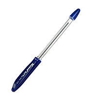 Ручка шариковая 0,5 мм стержень синий, с резиновым держателем