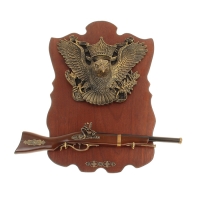 Сувенирное оружие на планшете «Мушкет», крупный нагладной элемент — орёл