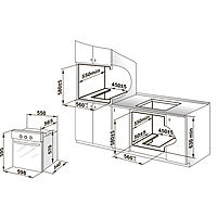 Духовой шкаф Gefest ДА 602-01 К, электрический, 55 л, класс А, коричневый