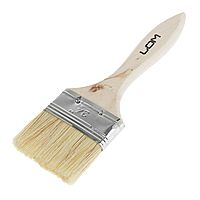 Кисть плоская LOM, натуральная щетина, деревянная рукоятка, 2.5", 63 мм