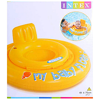 Круг для плавания с сиденьем "My baby float", 70 см, от 6-12 месяцев 56585NP INTEX
