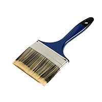 Кисть плоская TUNDRA, искусственная щетина, пластиковая ручка, 4", 100 мм