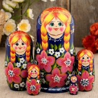 Матрешка "Варенька", 5 кукольная