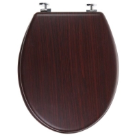 Сиденье для унитаза «Натуральное дерево», 45×35 см, цвет орех