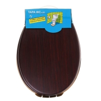 Сиденье для унитаза «Натуральное дерево», 45×35 см, цвет орех