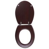 Сиденье для унитаза «Натуральное дерево», 45×35 см, цвет орех