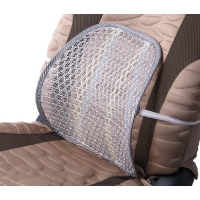Ортопедическая спинка-подушка упругая на сиденье 38 х 39 см серый