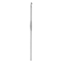Крючок для вязания металлический, с тефлоновым покрытием, d=4,5мм, 15см