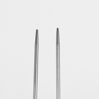 Спицы для вязания круговые, с иголкой, d=2мм, 14-80см