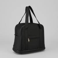 Сумка дорожная на молнии, с увеличением, 1 отдел, наружный карман, цвет чёрный