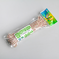 Верёвка бельевая 6 мм, длина 10 м, цвет МИКС