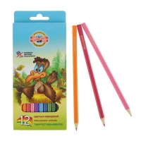 Карандаши 12 цветов "Птицы"