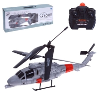 Вертолет радиоуправляемый "Военный", световые эффекты, цвета МИКС