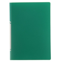 Папка с 20 прозрачными вкладышами А5, зелёная