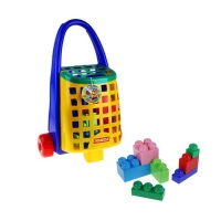 Забавная тележка с конструктором «Великан», 36 деталей