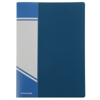 Папка с 20 прозрачными вкладышами А5, синяя