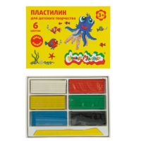 Пластилин 6 цветов 90г "Каляка-Маляка" со стеком