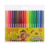 Фломастеры 18 цветов "Каляка-Маляка", вентилируемый колпачок