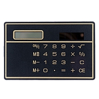 Калькулятор плоский, 8-разрядный, чёрный корпус