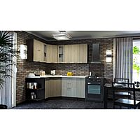 Кухонный гарнитур «Светлана оптима», 1500×1800 мм, цвет ясень шимо светлый/венге