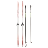 Комплект лыжный БРЕНД ЦСТ (200/160 (+/-5 см), крепление: 0075мм) МИКС