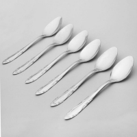 Набор чайных ложек "Общепит", 6 шт, толщина 0,7 мм