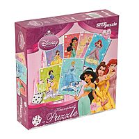 Игра Кубик-Puzzle Принцессы Disney 6 пазлов по 6 элементов
