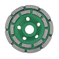 Чашка алмазная зачистная TUNDRA, двухрядная, 115 мм