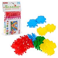 Мозаика «Полянка», 26 элементов, диаметр 60 мм