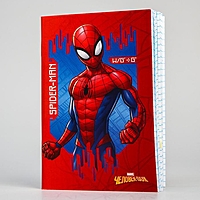 Блокнот А6 32 л на скрепке Человек-паук Супергерой