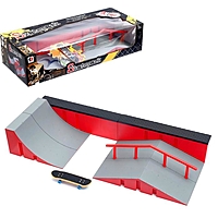 Скейт-парк «Рампа с перилами», с пальчиковым скейтом, МИКС