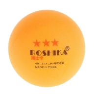 Мяч для настольного тенниса "BOCHIKA" 3 звезды, 40 мм, цвет: желтый