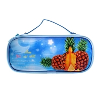 Пенал школьный на молнии "Ананасы"