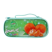 Пенал школьный на молнии "Мандарины"