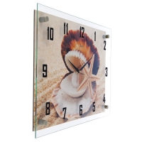 Часы настенные прямоугольные "Ракушка", 35х45 см