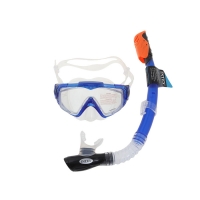 Набор для подводного плавания PRO "Aква", 2 предмета: маска, трубка с защитой от брызг, от 14 лет INTEX