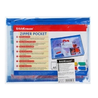 Папка-конверт на гибкой молнии Zip A5 PVC Zip Pocket, EK 2937