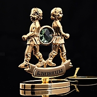 Сувенир знак зодиака «Близнецы», 9,5х4х6,5 см, с кристаллом Сваровски