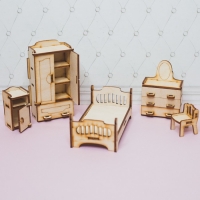 Набор мебели для кукол "Спальня"