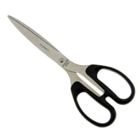 Ножницы Lamark 21,6см, эргономические пластиковые ручки, на бумажном держателе