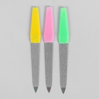 Пилка металлическая для ногтей, 12см, цвет МИКС
