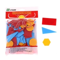 Счётный материал "Геометрическая мозаика. Эконом", 80 элементов