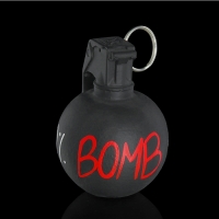 Держатель для карточек и фото "Лимонка. 100% bomb" черный