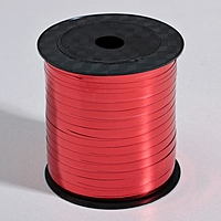 Лента упаковочная металлизированная, цвет красный, 5 мм х 225 м