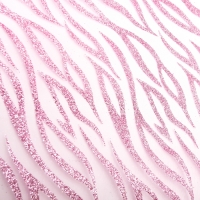 Органза "Абстракции", цвет бледно-розовый